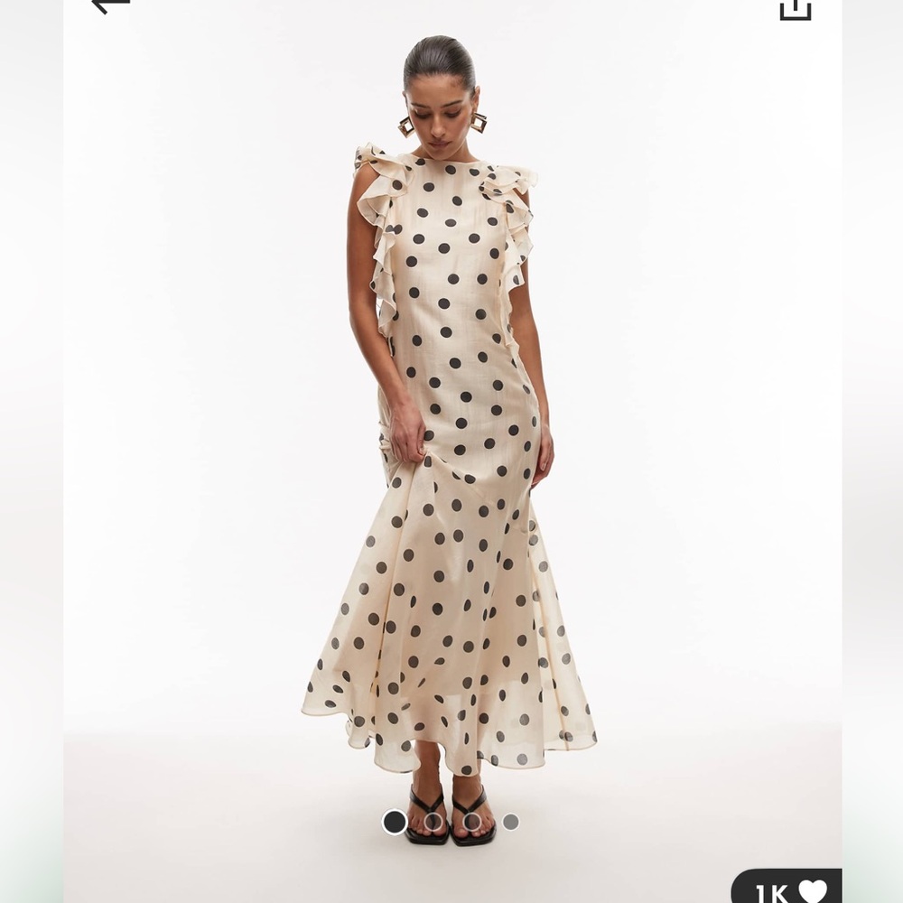 & Other Stories polka dot maxi dress